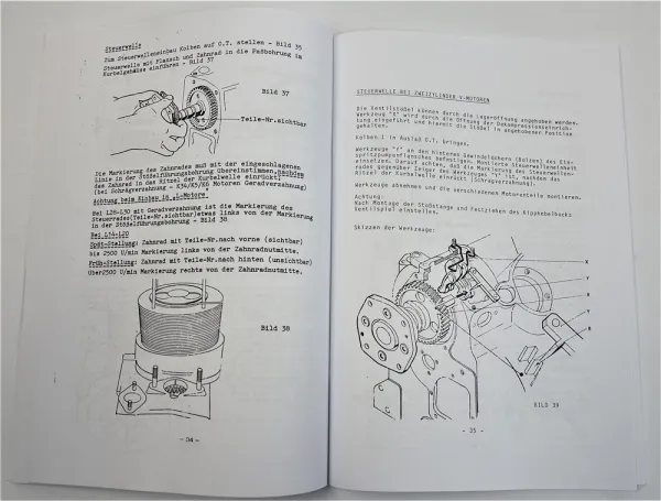 Farymann K A L R S Diesel Motor Reparaturhandbuch Werkstatthandbuch
