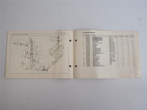 Stoll R 285 315 DS Schwader Betriebsanleitung Ersatzteilliste 1994