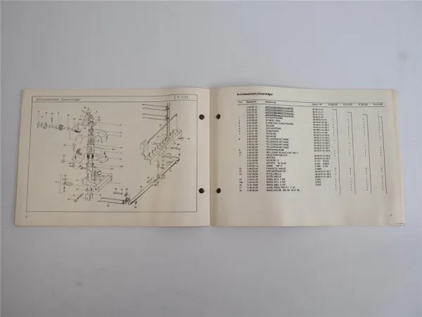 Stoll R 285 315 DS Schwader Betriebsanleitung Ersatzteilliste 1994