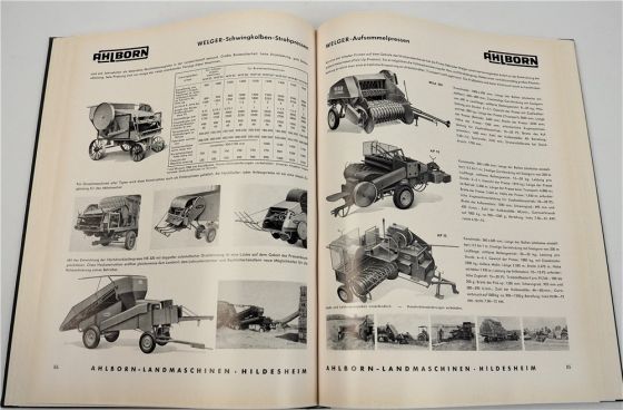 100 Jahre Ahlborn Landmaschinen 1856 - 1956 Unimog Lanz Welger Claas Demag