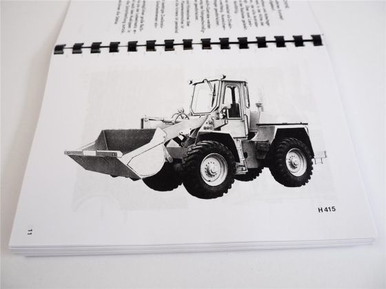 Hanomag 22C Radlader Betriebsanleitung Betriebsanweisung 1981