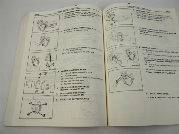 Toyota Tercel EL31 1989 Repair Workshop Manual Reparaturanleitung