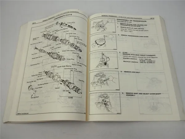 Toyota Tercel EL31 1989 Repair Workshop Manual Reparaturanleitung