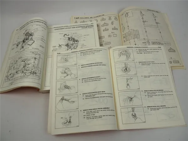 Toyota Tercel AL 21 25 1984 Repair Manual Wiring diagrams for USA Canada