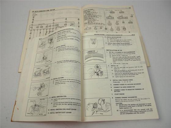 Toyota Tercel AL 21 25 1985 Repair Manual Wiring diagrams for USA Canada