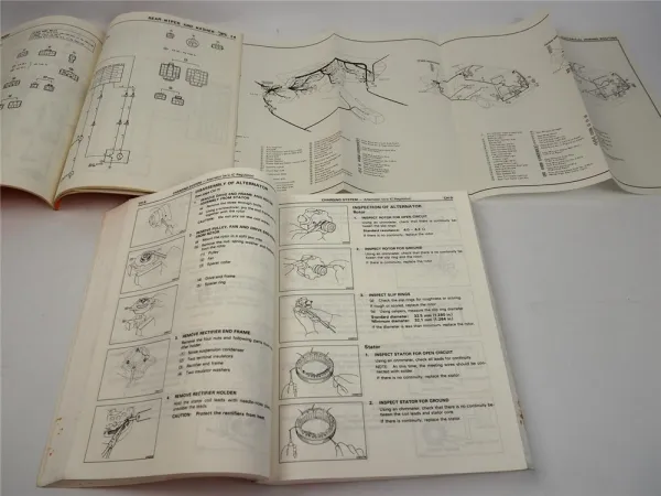 Toyota Tercel Wagon AL 21 25 1987 Repair Manual Wiring diagrams for USA Canada