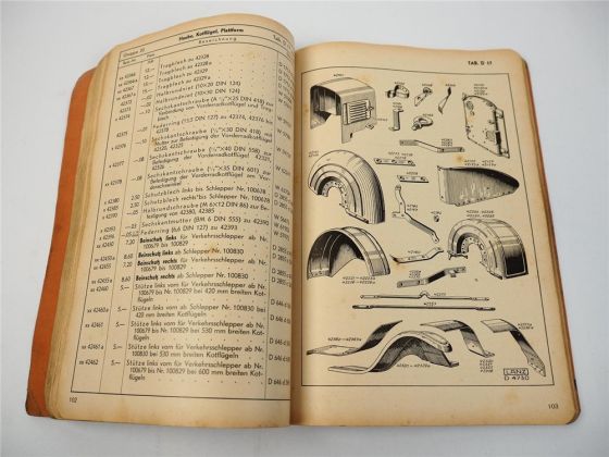 Ersatzteilliste Lanz 12PS 20PS Schwerölschlepper Bulldog Ersatzteilkatalog 1935
