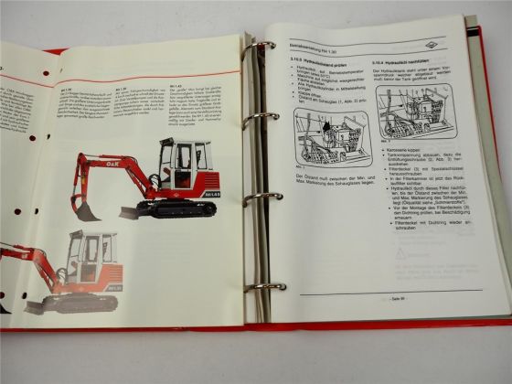 O&K RH1.30 Hydraulikbagger Betriebsanleitung Ersatzteilliste Prospekt