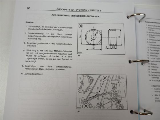 New Holland 640 644 648 650 654 658 5850 5880 5950 5980 Presse Werkstatthandbuch