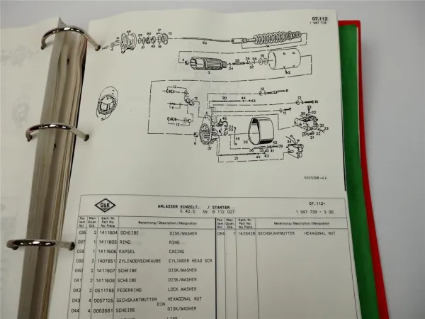 O&K K40.5 Muldenkipper Ersatzteilkatalog Parts List Dumptruck