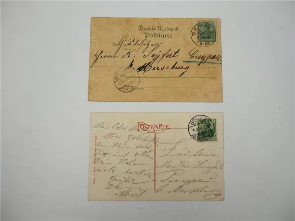 2 Ak Litho Böhlitz Ehrenberg Leipzig 1901 und 1902 Sachsen