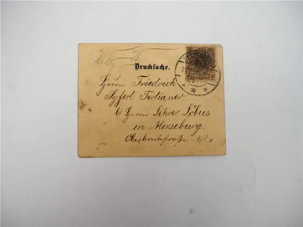 Ak Mini Postkarte Elsterwerda Präparandenanstalt Lehrerschule ca 1900 Sachsen