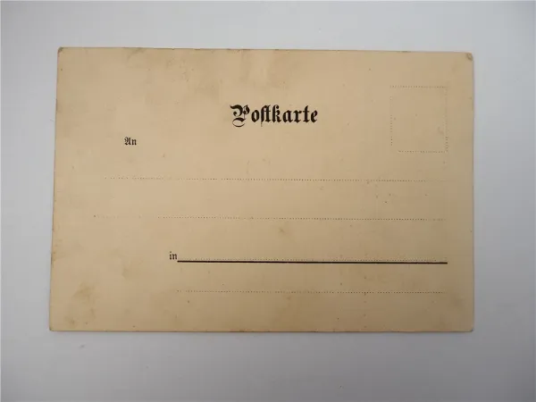 Ak Gruss aus der Ferne Zwerg mit Bart und Zipfelmütze und Brief ca 1900