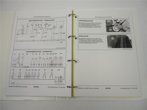 Reparaturanleitung John Deere 540 545 550 Rundballenpresse Werkstatthandbuch