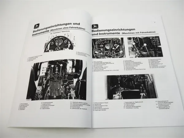 John Deere 1830 2030 2130 Traktor 68 75 PS Betriebsanleitung Bedienungsanleitung