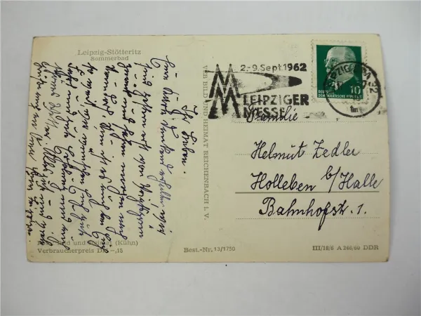 Foto AK Leipzig Stötteritz Sommerbad Südost ca. 1960