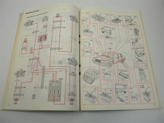 Werkstatthandbuch Volvo 940 BJ 1994 Elektrische Schaltpläne Elektrik