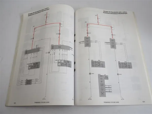 Werkstatthandbuch Volvo C70 2006 S40 V50 Schalplan Schaltpläne Elektrik