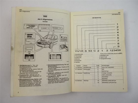 Volvo S60 ab 2001 S80 ab 1999 Datentaschenbuch Werkstatthandbuch