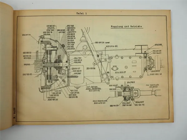 Vomag 5LR 444 448 LKW mit 4R3080 Motor Ersatzteilliste ca. 1940 z.B. Wehrmacht