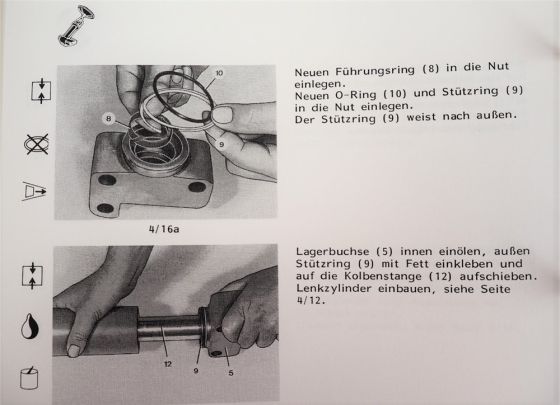 Fendt F345 GT bis F380 GT Geräteträger Werkstatthandbuch Reparaturhandbuch 1987