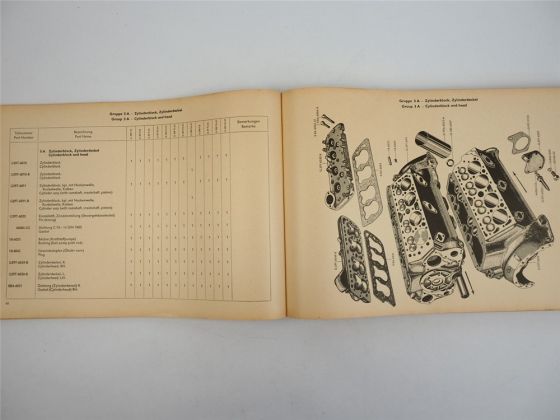 Ford KF3500 Sonderfahrzeuge LKW V8 3,9l Ersatzteilkatalog Ersatzteilliste 1955