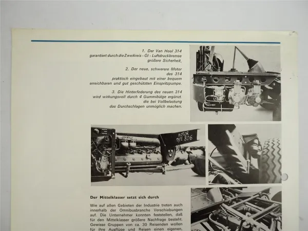 Van Hool 314 Omnibus Reisebus Prospekt 1970