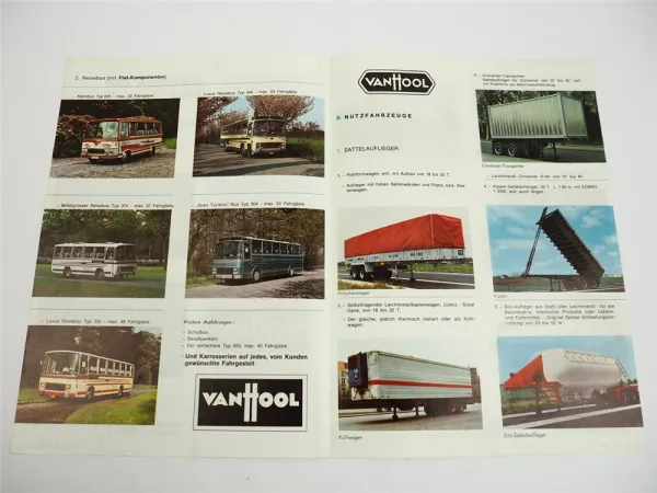 Van Hool Omnibus Linienbus Reisebus Sattelauflieger Prospekt 1969