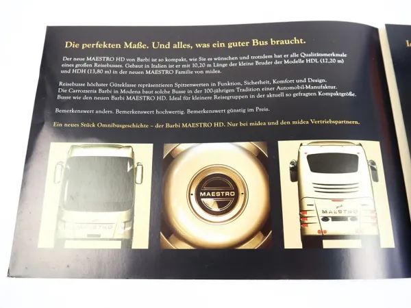 Barbi Maestro HD Reisebus Midea Omnibusvertrieb Prospekt ca 2005