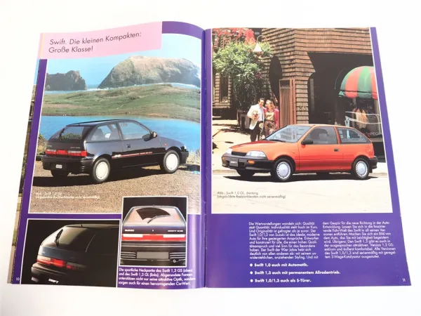 Suzuki Swift 1,0 1,3 1,6 l PKW Prospekt 1992