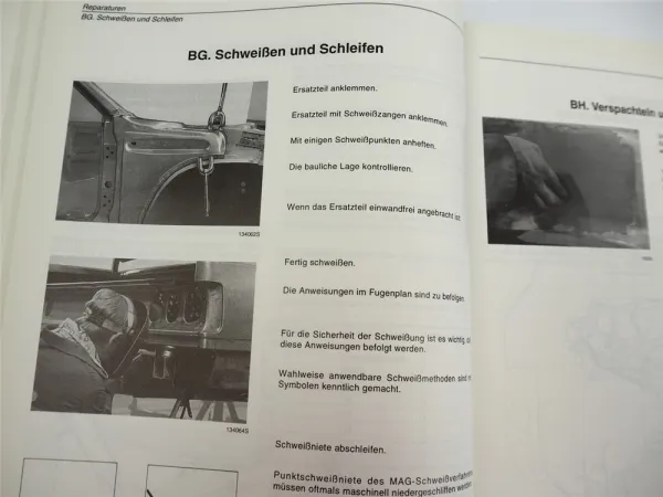 Werkstatthandbuch Volvo 740 760 780 940 960 Karosserie Verglasung Blechteile