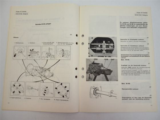 Volvo 240 260 Schaltgetriebe M46 Werkstatthandbuch 1981 Reparaturanleitung