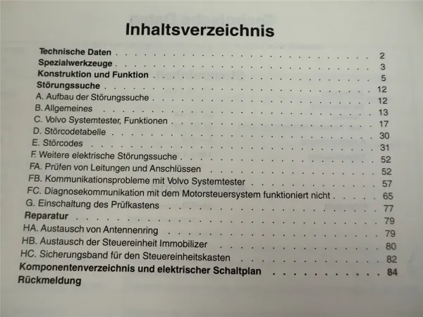 Volvo 850 ab 1996 Werkstatthandbuch Immobilizer elektronische Startsperre