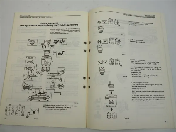 Volvo 850 Alarmanlage ab 1992 Werkstatthandbuch Störung Fehlersuche 1992