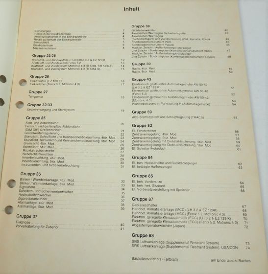 Volvo 850 elektrische Schaltpläne Bj 1995 vorläufig Werkstatthandbuch Elektrik