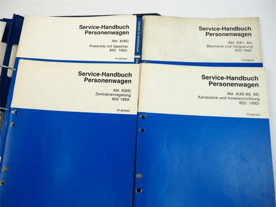 Volvo 850 Karosserie Zentralverriegelung Verglasung Sitz Werkstatthandbuch 1994