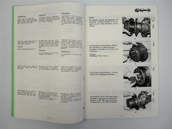 Fendt Favorit 600 LS FWA 280 TL 0521 Schlepperlenkachse Werkstatthandbuch 1980