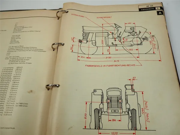 Massey Ferguson MF 165 Reparaturleitfaden Werkstatthandbuch Original