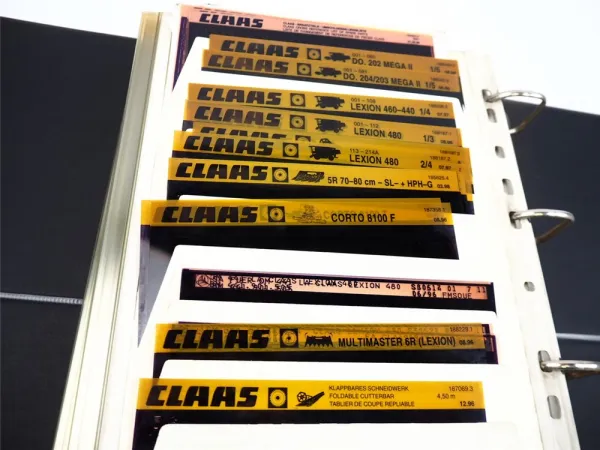 Claas Dominator Mercator Consul Lexion und Landmaschinen Ersatzteillisten