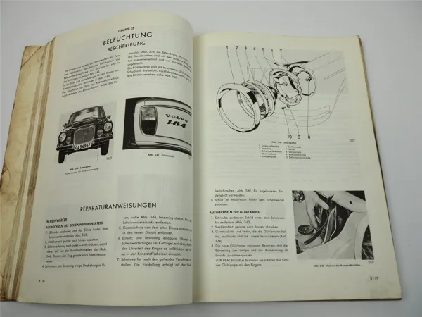 Volvo 164 Werkstatthandbuch Reparaturanleitung Wartung 1968