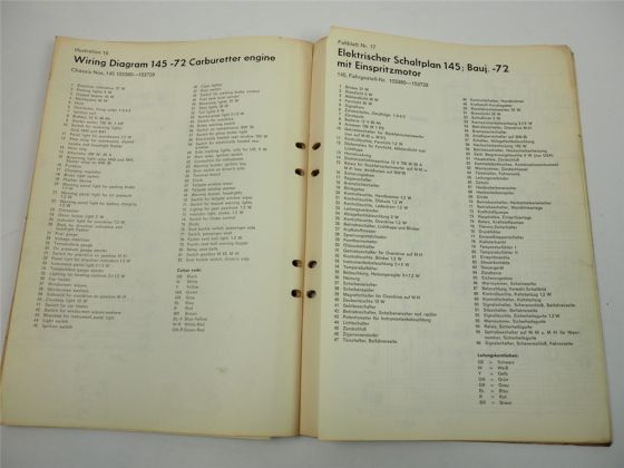 Volvo 140 142 144 145 164 1967 - 1974 Elektrische Schaltpläne Wiring diagrams