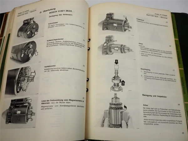 Volvo 240 260 ab 1975 Anlasser Zündanlage Reparaturanleitung Werkstatthandbuch