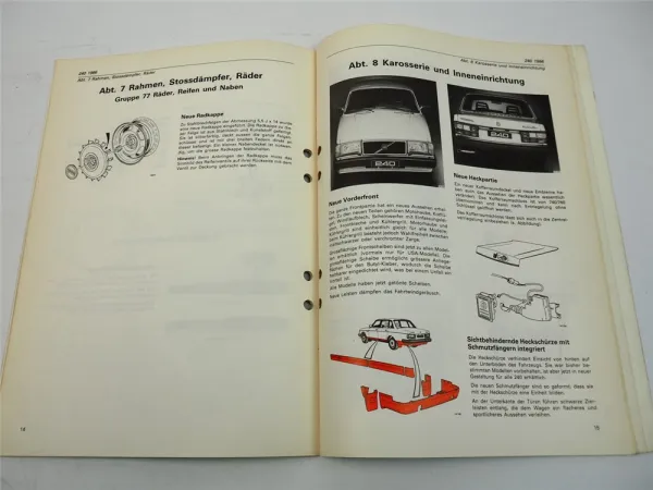 Volvo 240 244 245 ab 1986 Technische Neuheiten + Schaltplan Schaltplan