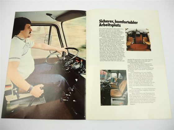 Volvo F88 FB88 LKW Pritschenwagen Tankwagen Auflieger Sattelzug Prospekt 1975