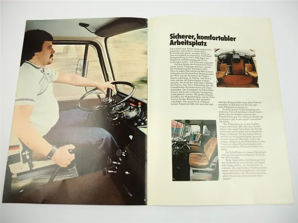 Volvo F88 FB88 LKW Pritschenwagen Tankwagen Auflieger Sattelzug Prospekt 1975