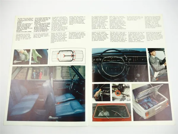 Volvo 144 PKW Prospekt Brochure 1966 englisch