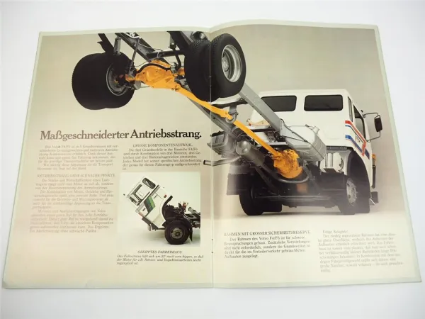 Volvo F4 F6 LKW Frontlenker Pritschenwagen Prospekt 1978