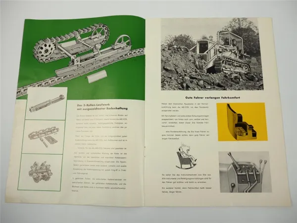 John Deere Lanz 440 IC ICDL Industrieraupe Prospekt Anschreiben 1960