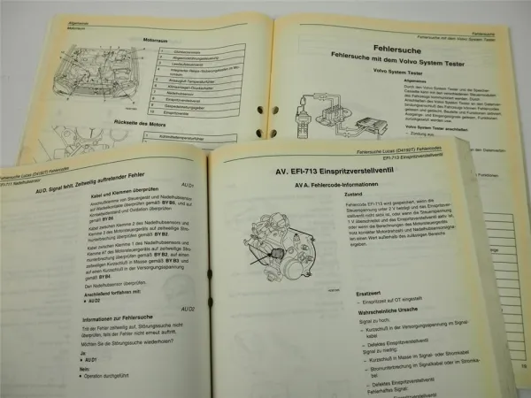 Volvo S40 V40 ab 96 Motor D4192T Einspritzanlage Lucas Zündung Werkstatthandbuch