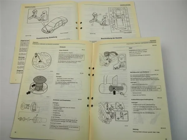 Volvo S70 V70 TDI ab 97 Zusatzheizung 912D Reparaturanleitung Werkstatthandbuch